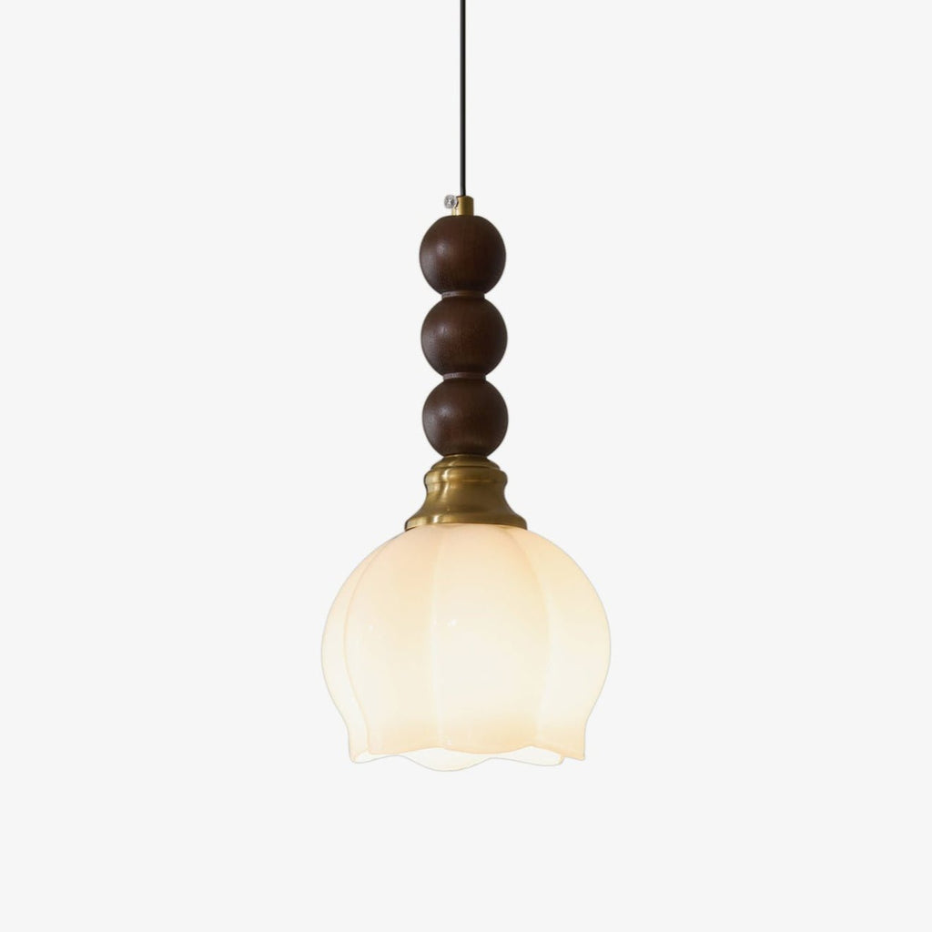 Vothaila Suspension en Verre Vintage et Bois - Neutralighting