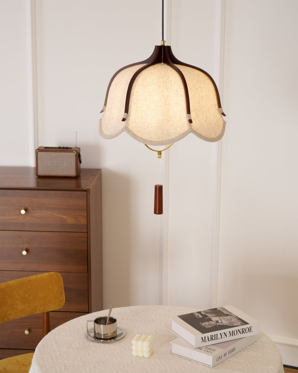 Lustra Suspension Lampe Lanterne Moderne en Tissu - Neutralighting