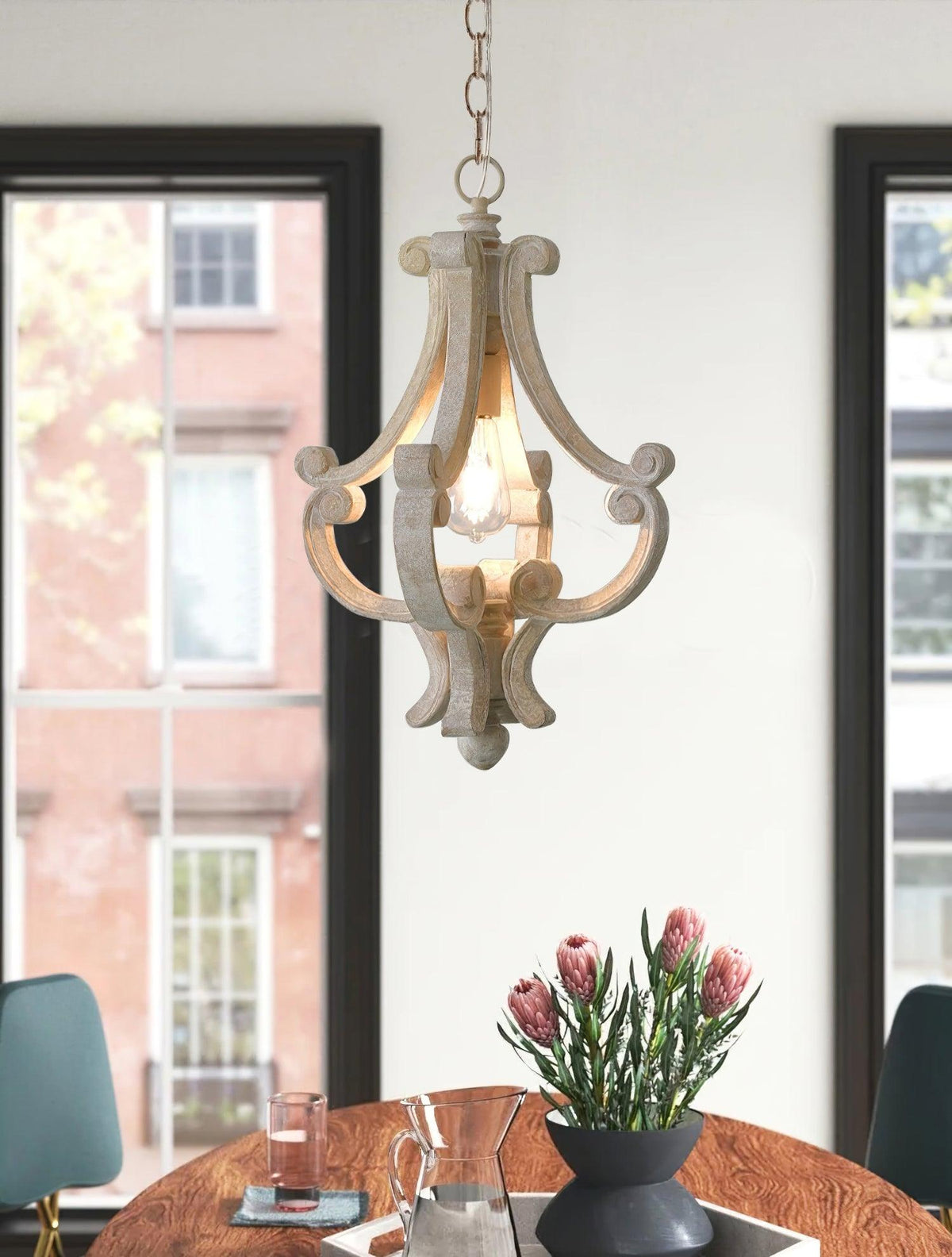 Thalien Suspension Glam en bois - Neutralighting