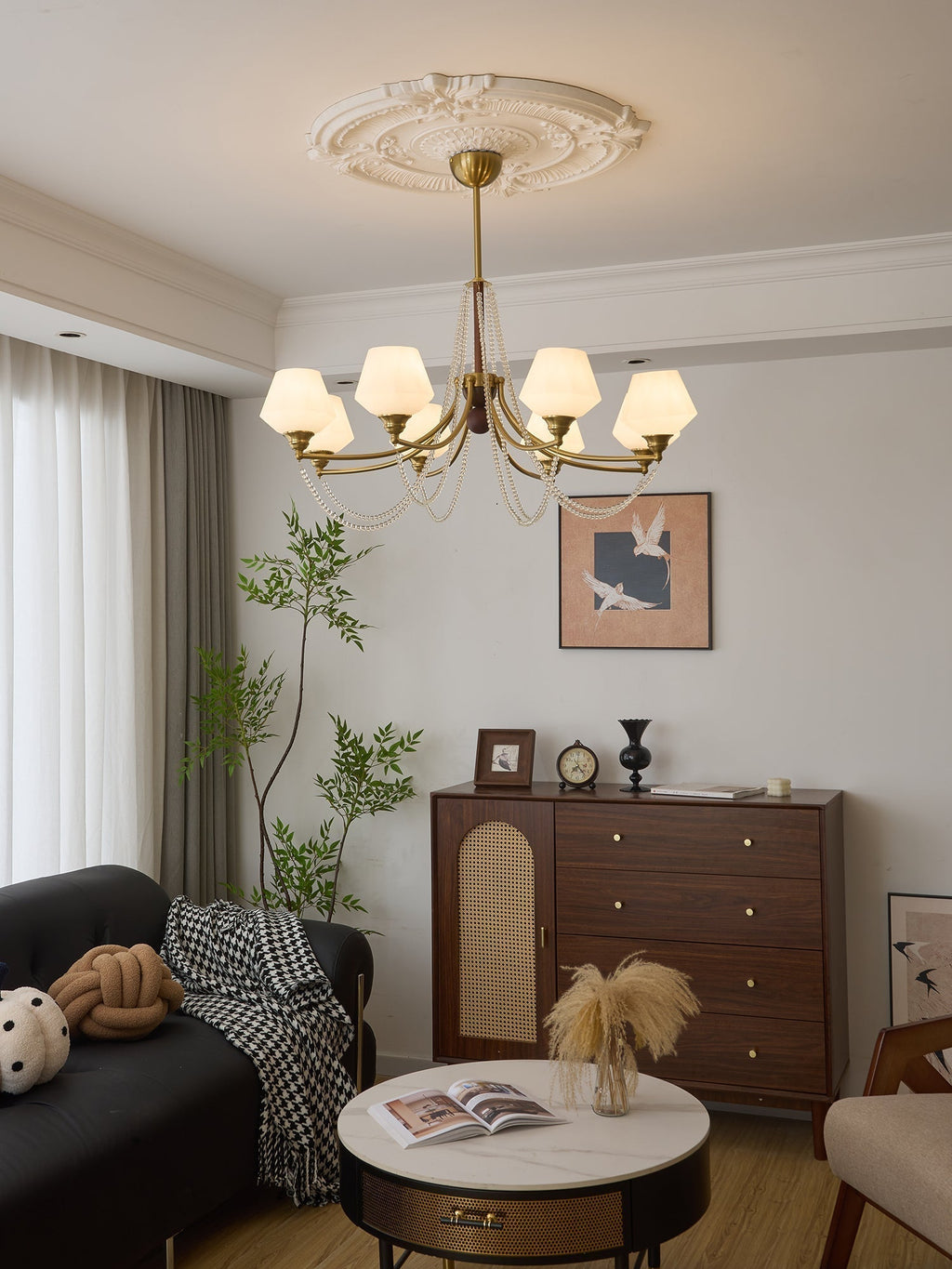 Othaus Lustre Vintage Traditionnel Élégant en Bois - Neutralighting