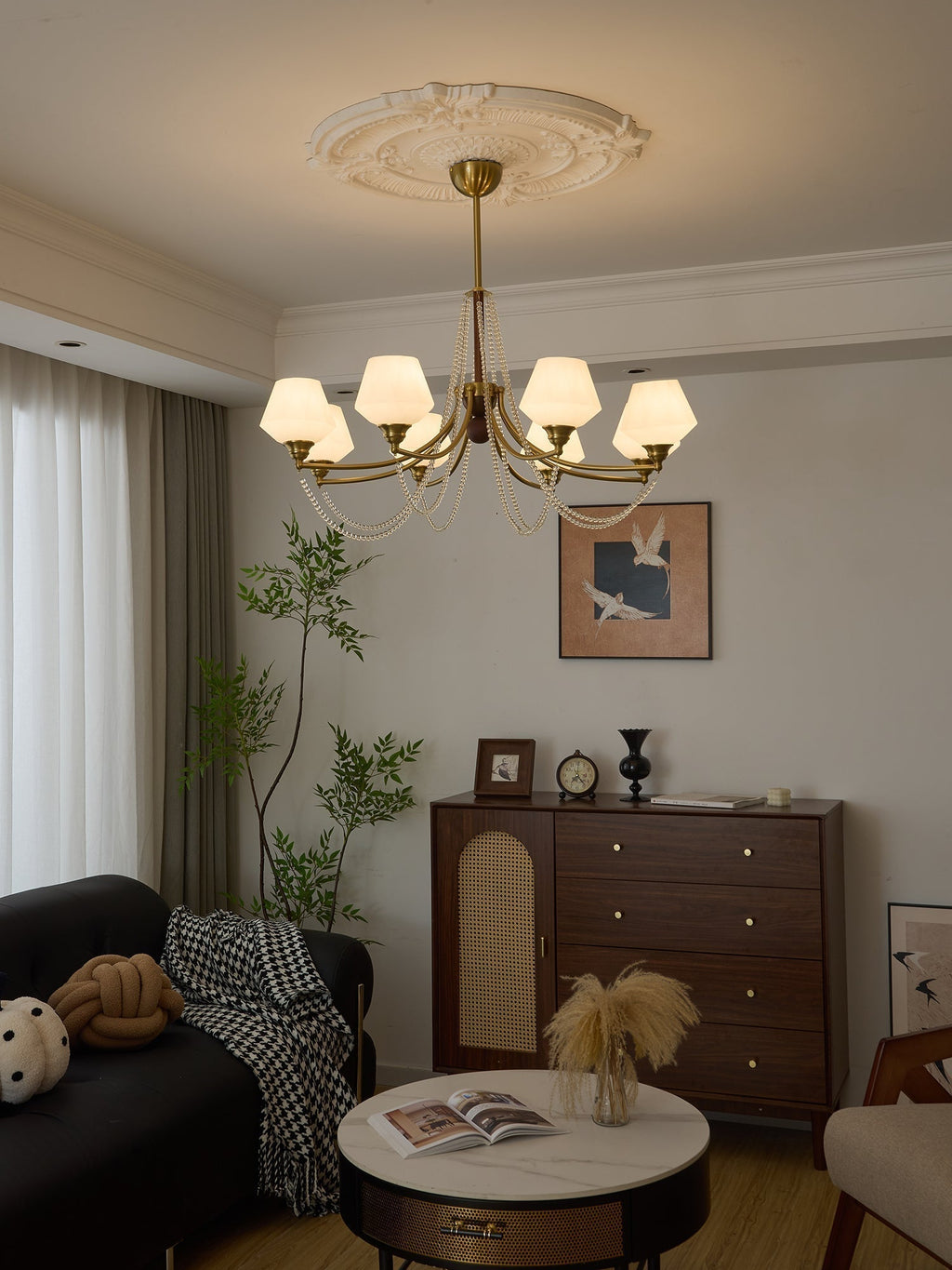 Othaus Lustre Vintage Traditionnel Élégant en Bois - Neutralighting
