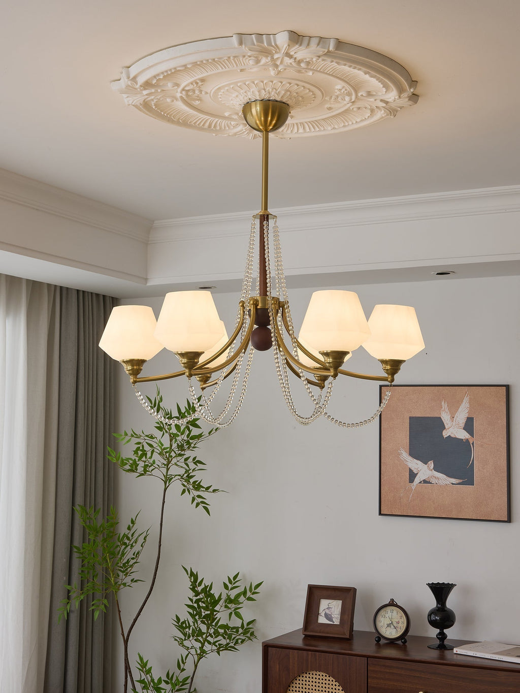 Othaus Lustre Vintage Traditionnel Élégant en Bois - Neutralighting