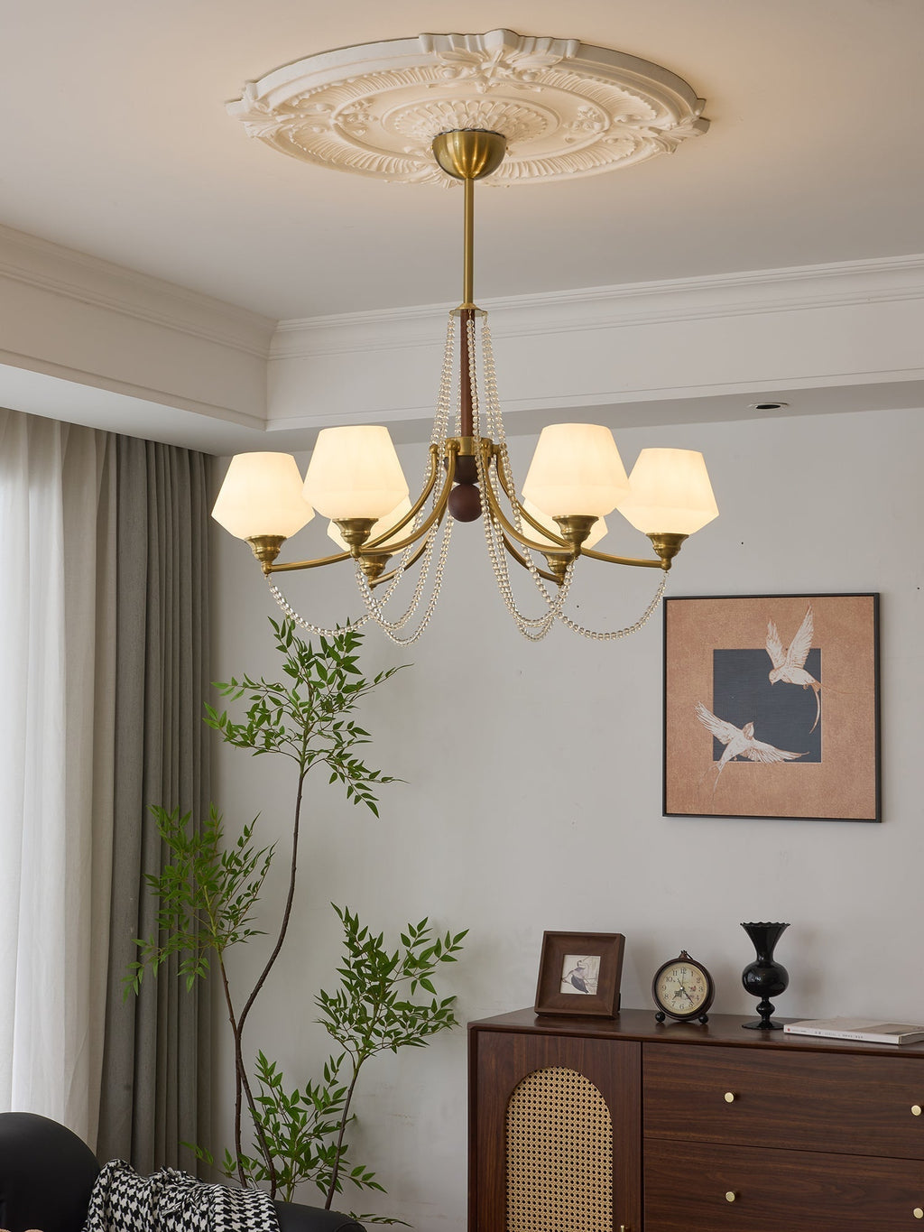 Othaus Lustre Vintage Traditionnel Élégant en Bois - Neutralighting