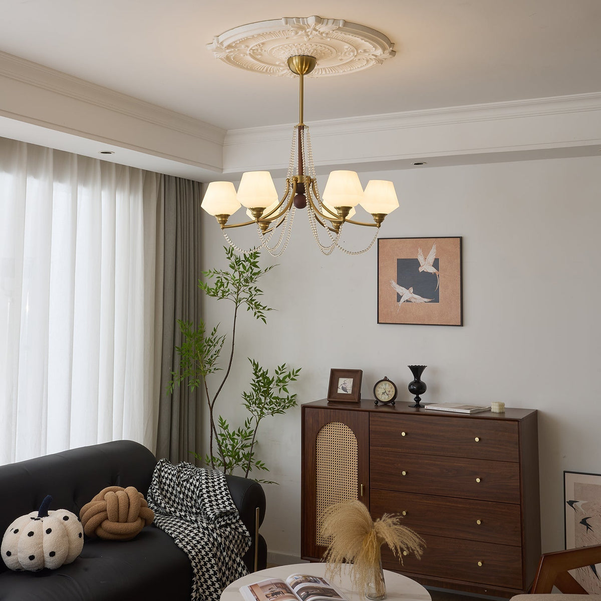 Othaus Lustre Vintage Traditionnel Élégant en Bois - Neutralighting
