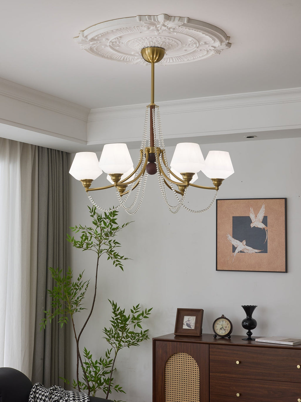 Othaus Lustre Vintage Traditionnel Élégant en Bois - Neutralighting