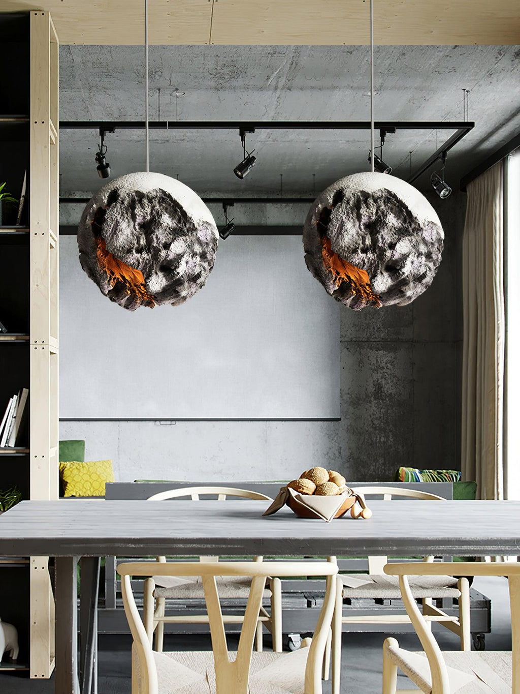 Ilphaara Lampe Suspendue en Plastique Planète Irrégulière - Neutralighting