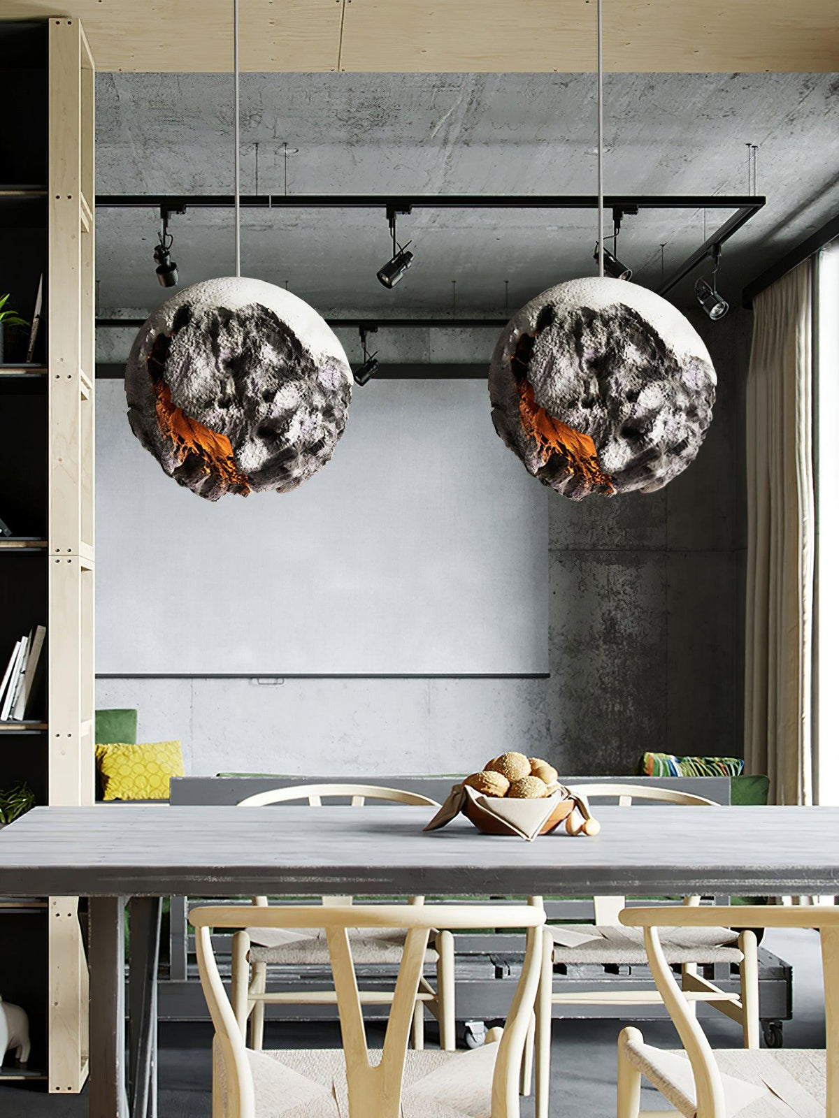 Ilphaara Lampe Suspendue en Plastique Planète Irrégulière - Neutralighting