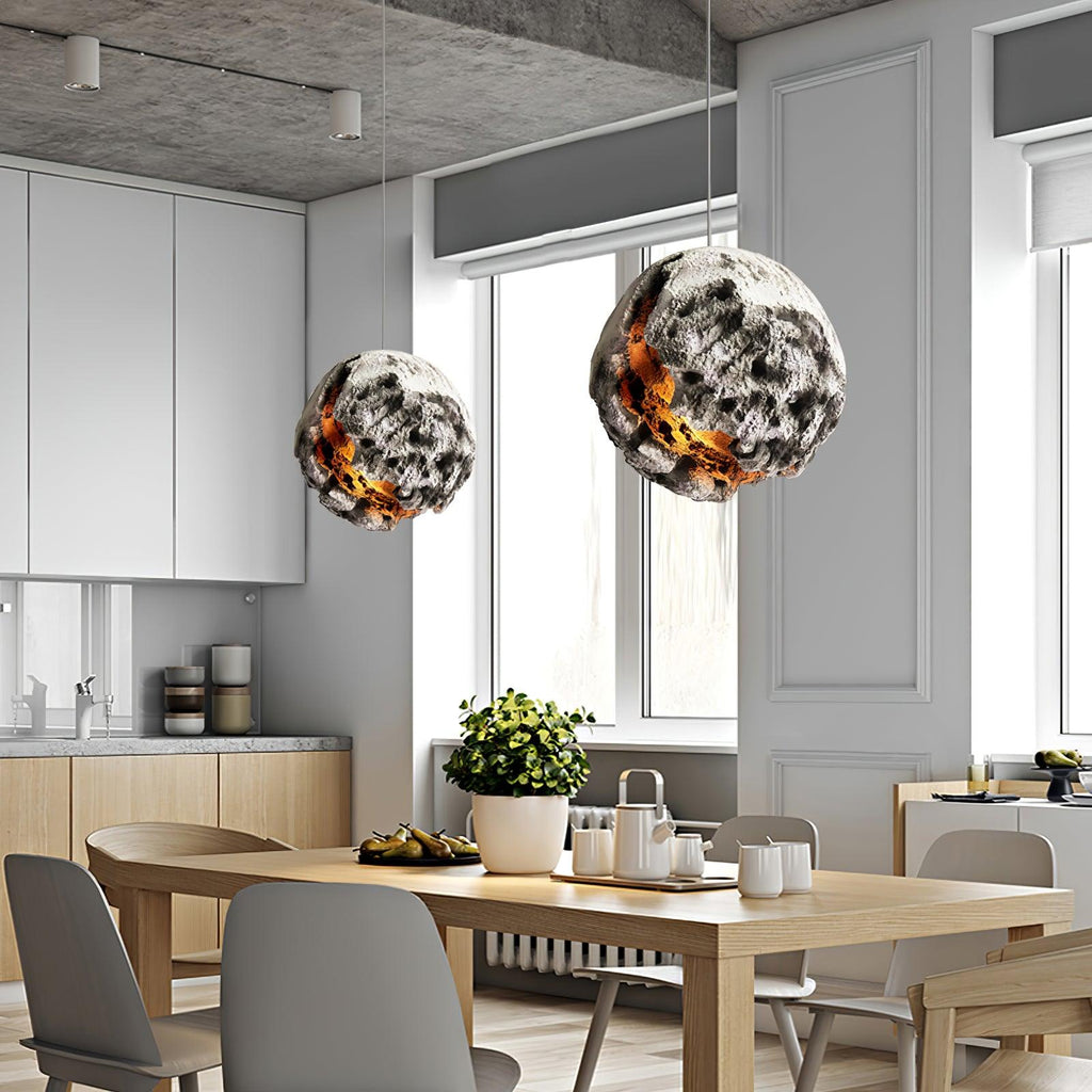 Ilphaara Lampe Suspendue en Plastique Planète Irrégulière - Neutralighting