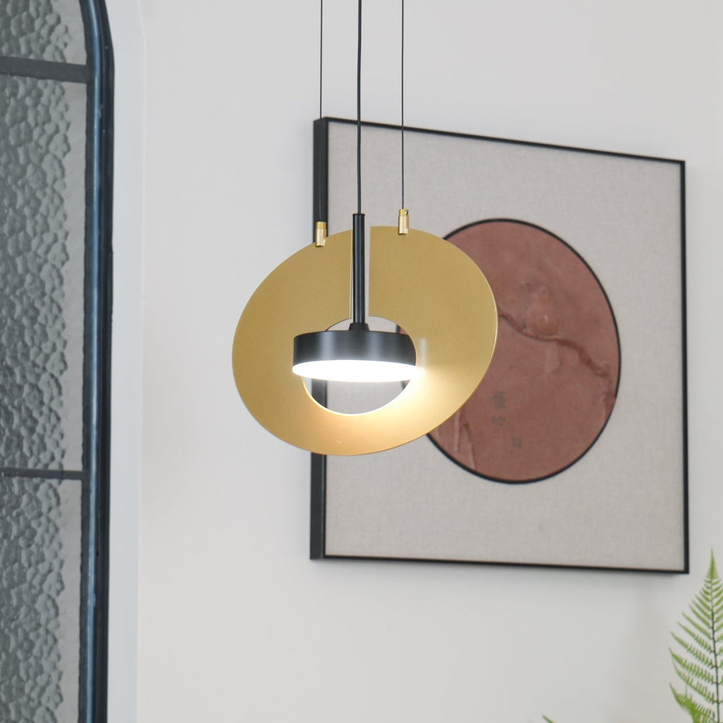 Solara Lampe suspendue ovale à anneau géométrique - Neutralighting