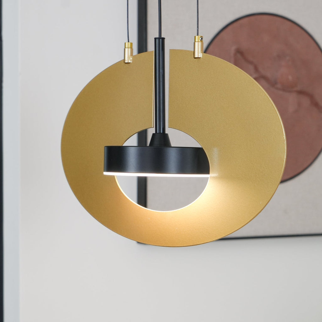 Solara Lampe suspendue ovale à anneau géométrique - Neutralighting