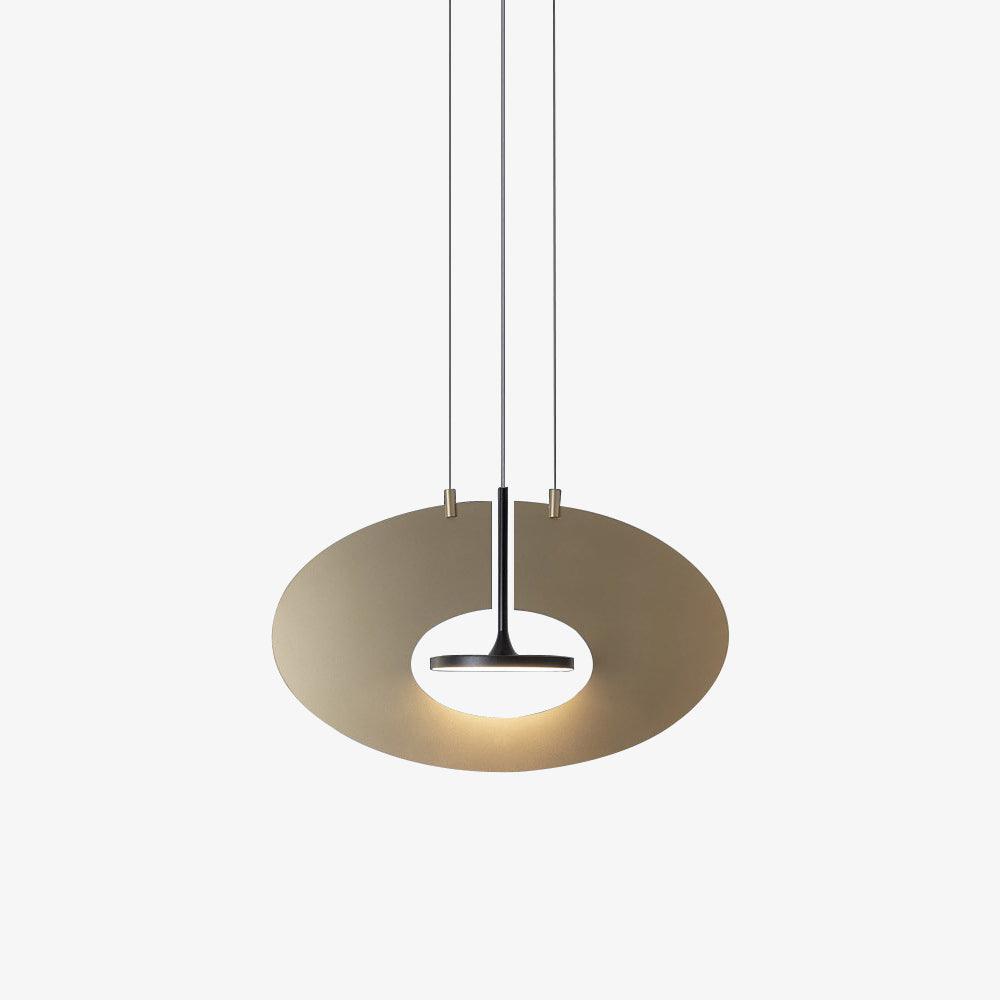 Solara Lampe suspendue ovale à anneau géométrique - Neutralighting