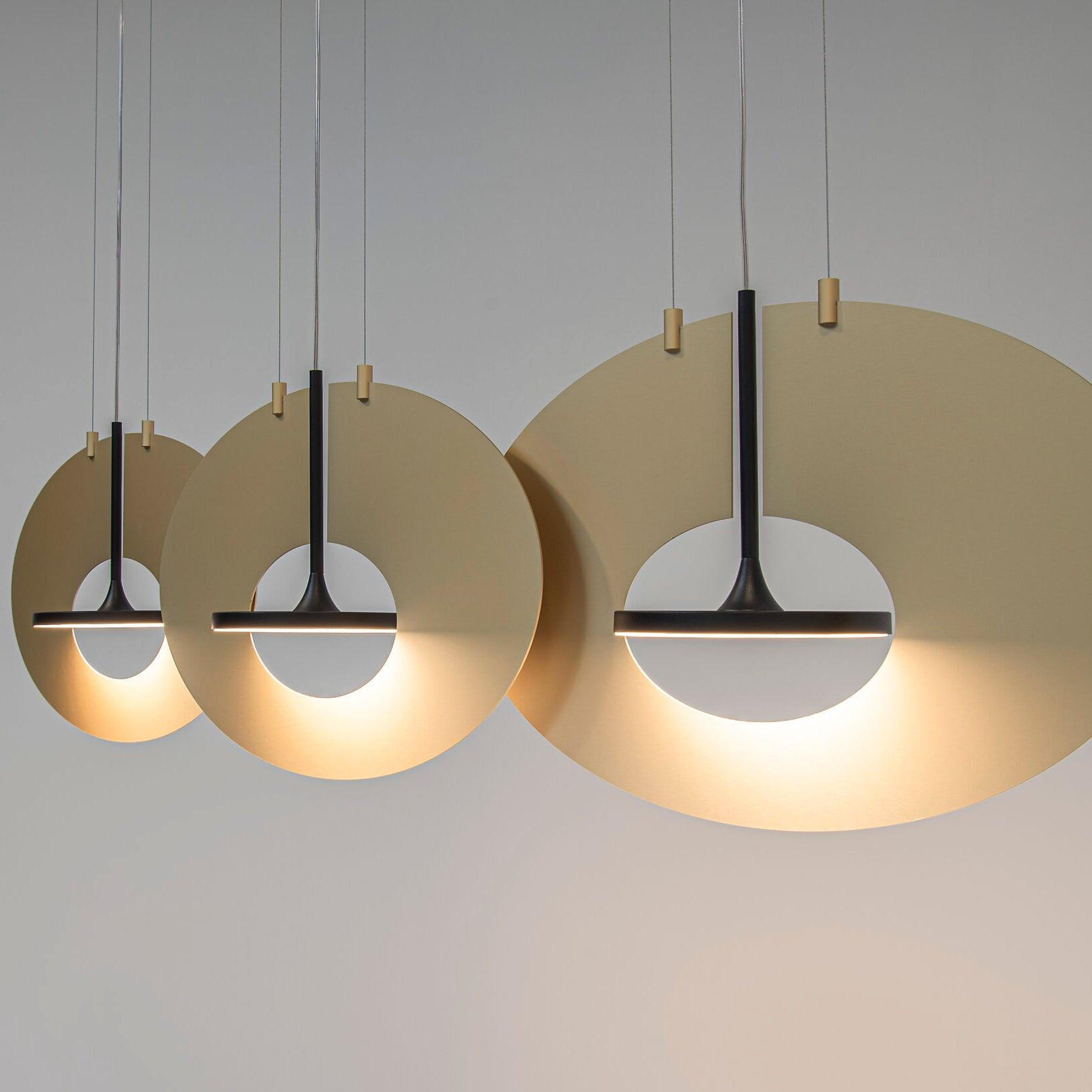 Solara Lampe suspendue ovale à anneau géométrique - Neutralighting