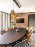 Solara Lampe suspendue ovale à anneau géométrique - Neutralighting