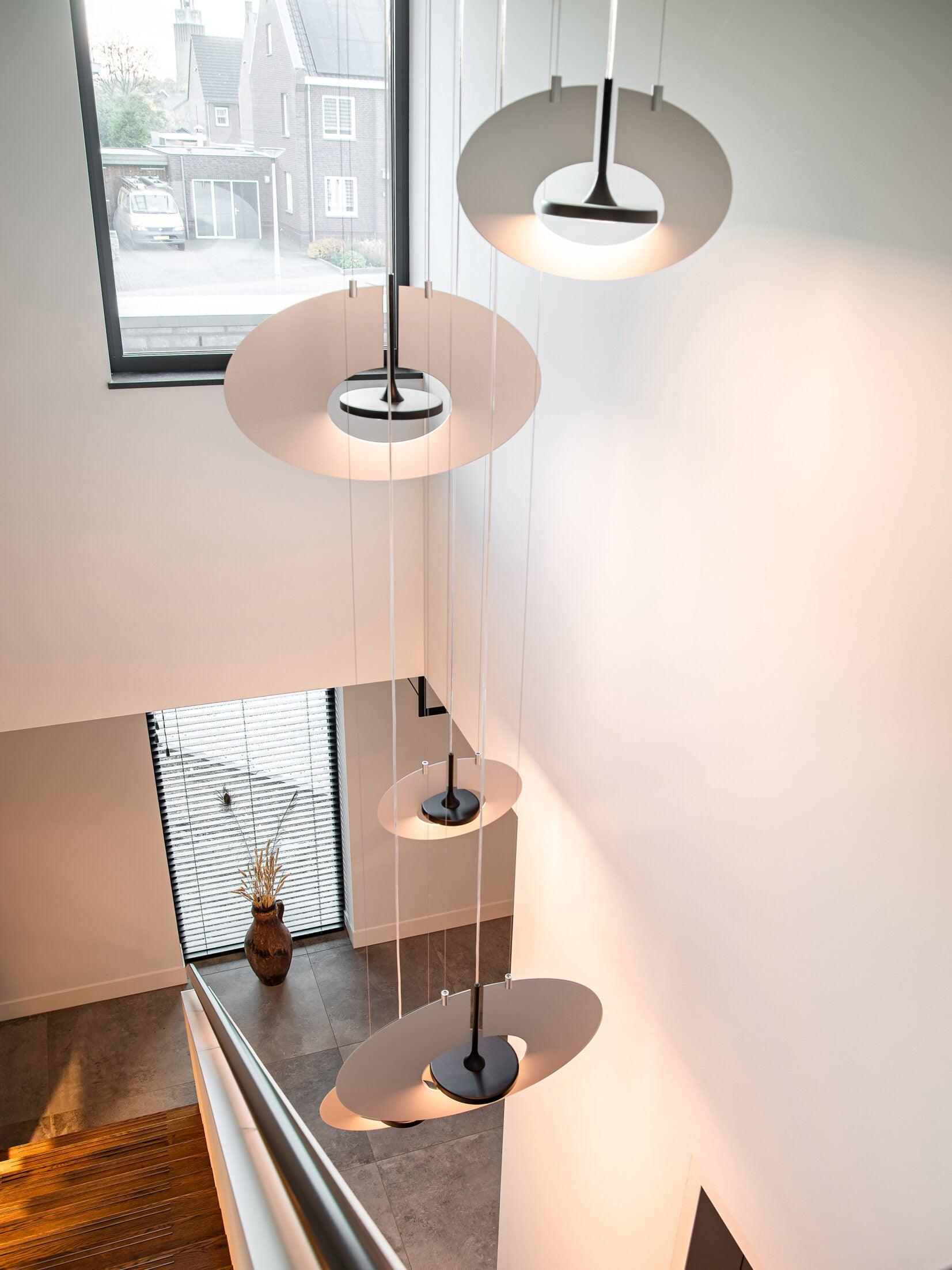 Solara Lampe suspendue ovale à anneau géométrique - Neutralighting