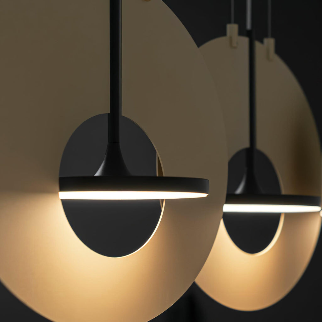 Solara Lampe suspendue ovale à anneau géométrique - Neutralighting