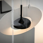 Solara Lampe suspendue ovale à anneau géométrique - Neutralighting
