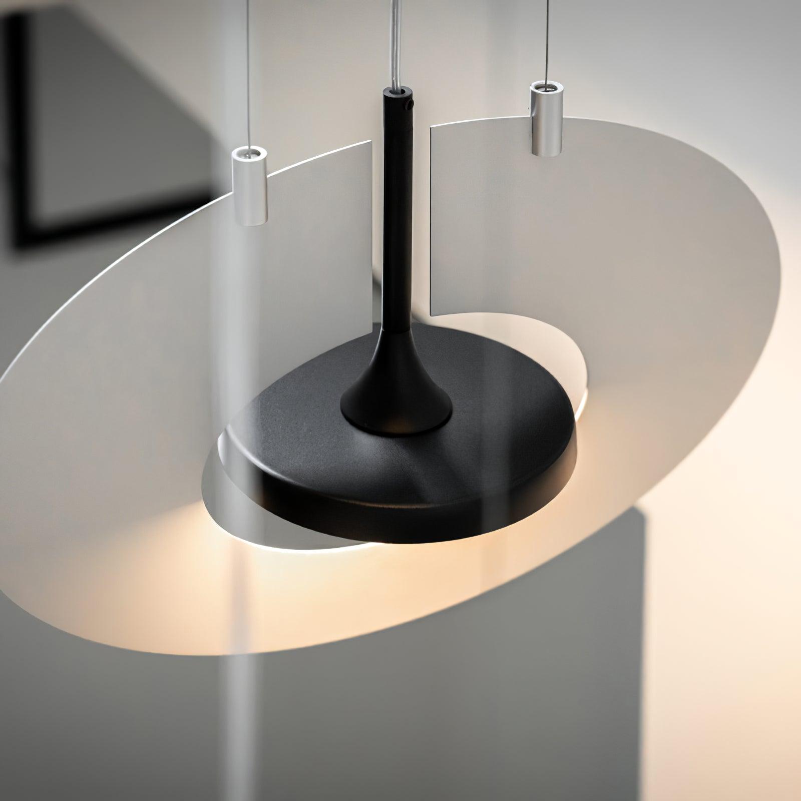 Solara Lampe suspendue ovale à anneau géométrique - Neutralighting