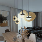 Solara Lampe suspendue ovale à anneau géométrique - Neutralighting