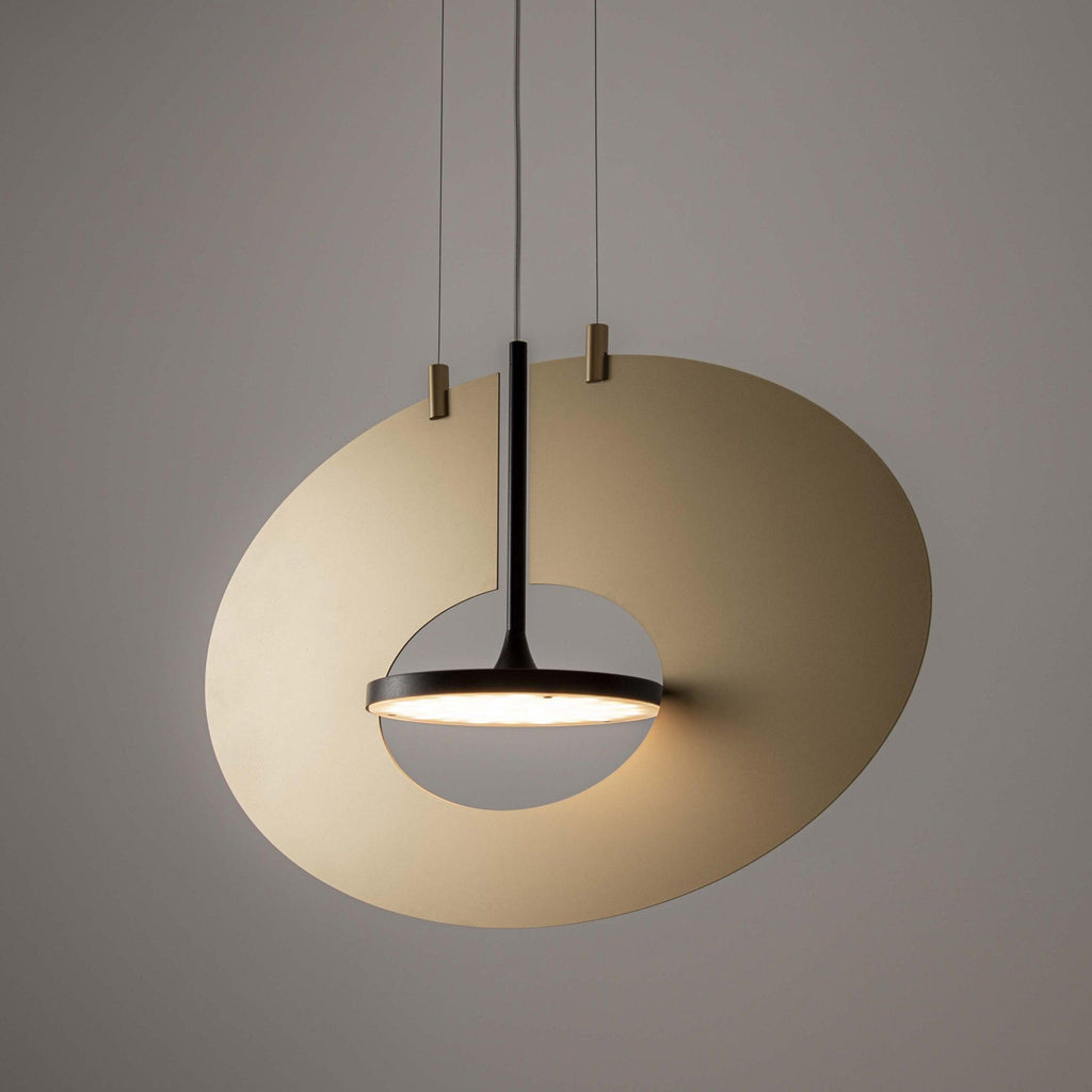 Solara Lampe suspendue ovale à anneau géométrique - Neutralighting