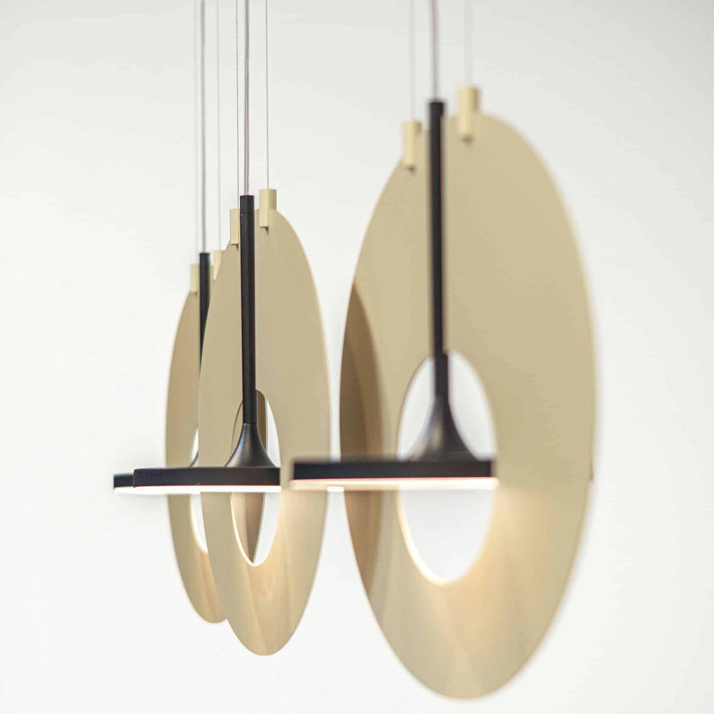 Solara Lampe suspendue ovale à anneau géométrique - Neutralighting
