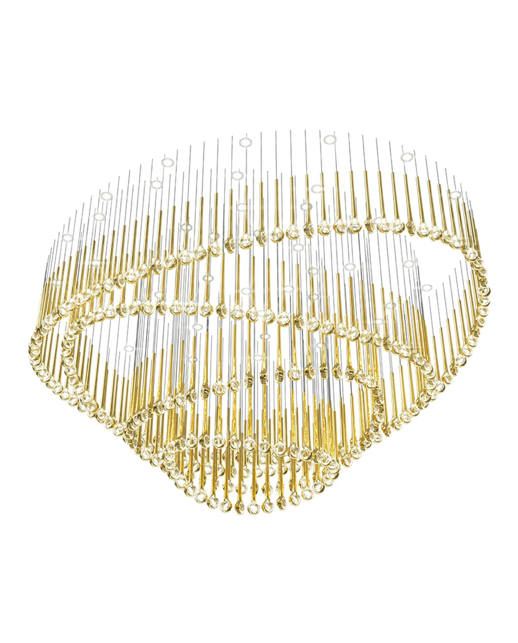 Cicarir Lustre en Verre Dégradé Doré - Neutralighting