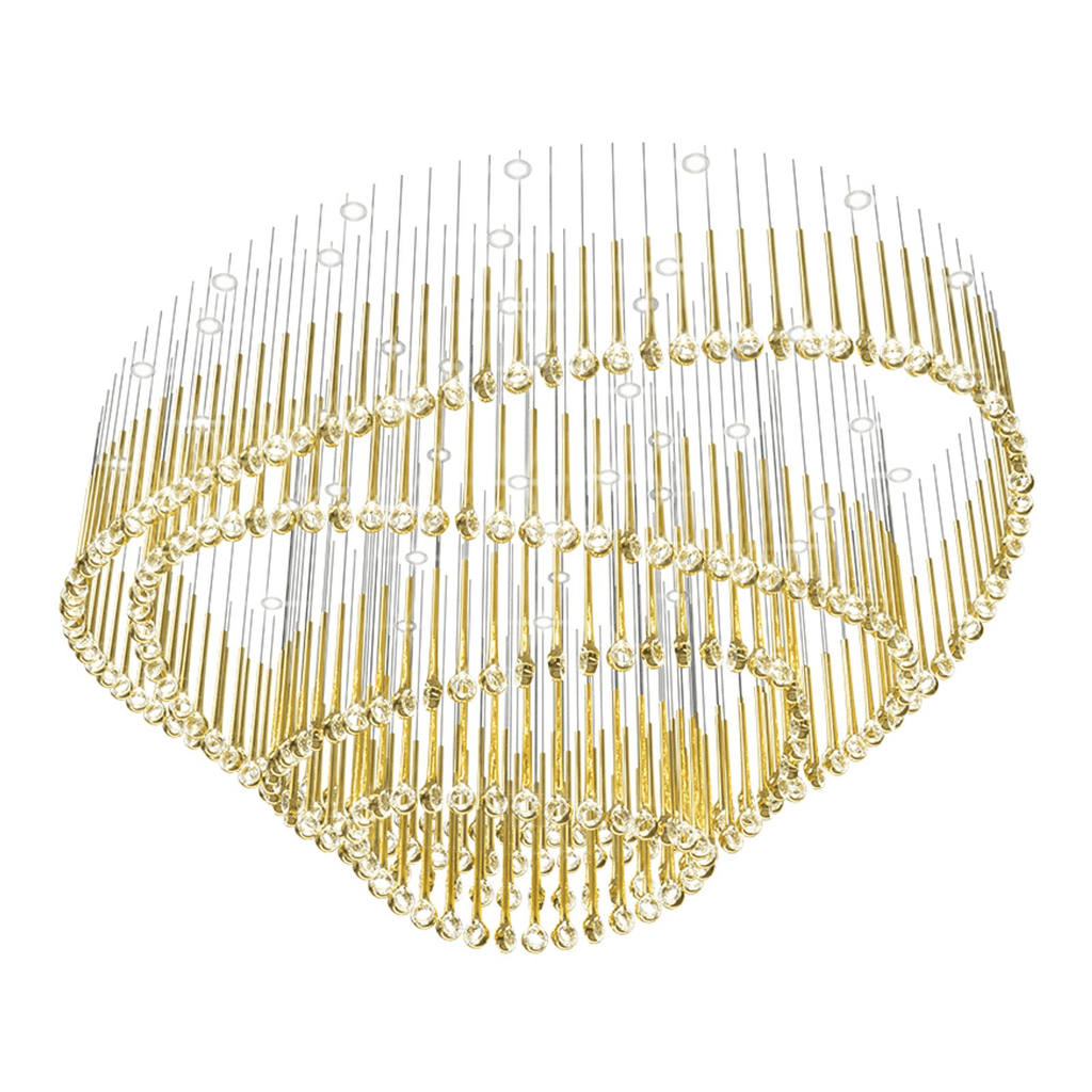Cicarir Lustre en Verre Dégradé Doré - Neutralighting