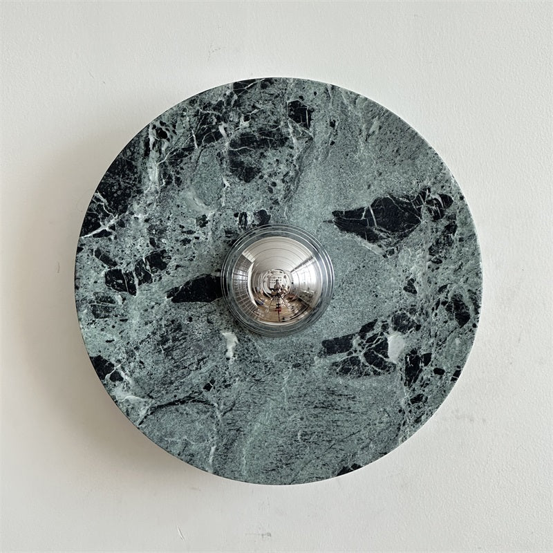 Evvarel Applique Murale Moderne Minimaliste En Métal Et Marbre Vert - Neutralighting