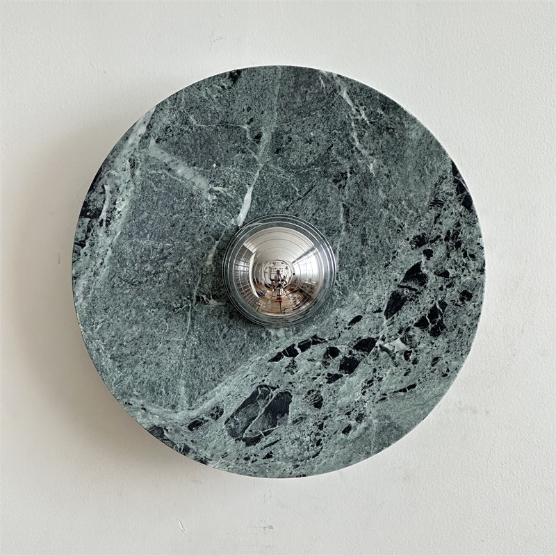 Evvarel Applique Murale Moderne Minimaliste En Métal Et Marbre Vert - Neutralighting