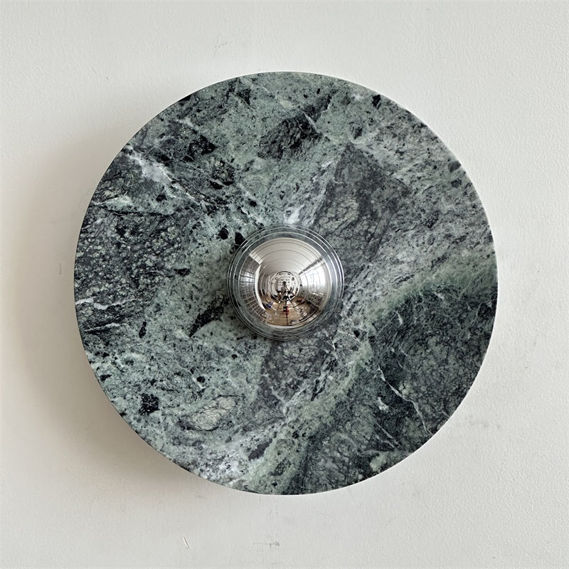 Evvarel Applique Murale Moderne Minimaliste En Métal Et Marbre Vert - Neutralighting