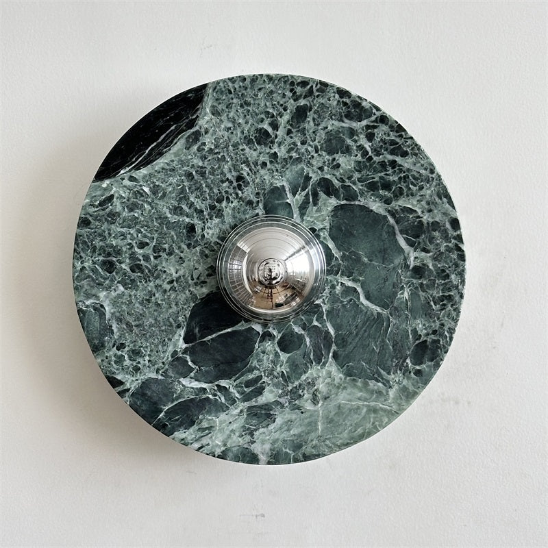 Evvarel Applique Murale Moderne Minimaliste En Métal Et Marbre Vert - Neutralighting