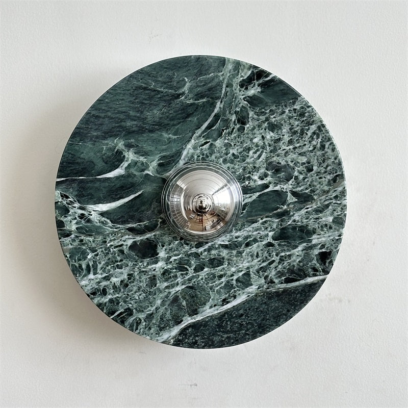 Evvarel Applique Murale Moderne Minimaliste En Métal Et Marbre Vert - Neutralighting