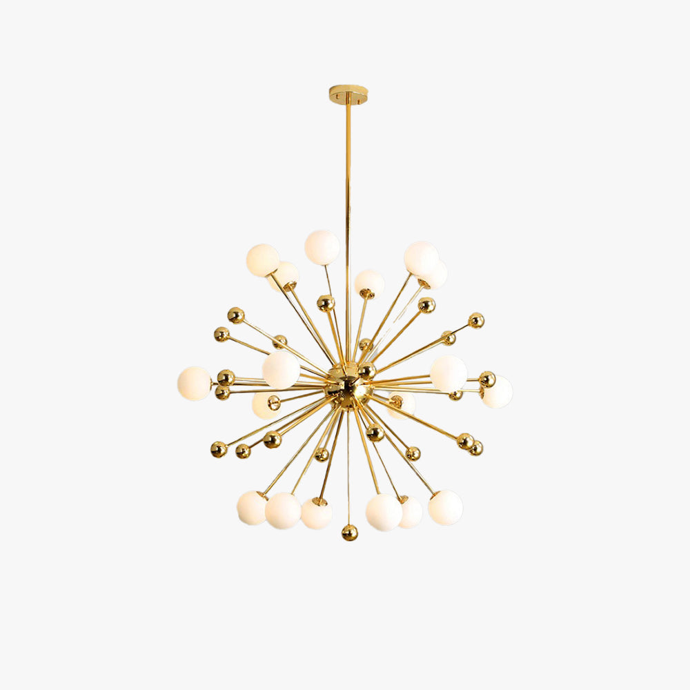 Silva Moderne LED Lustre Or Verre Salon/Chambre À Coucher/Salle À Manger - Neutralighting
