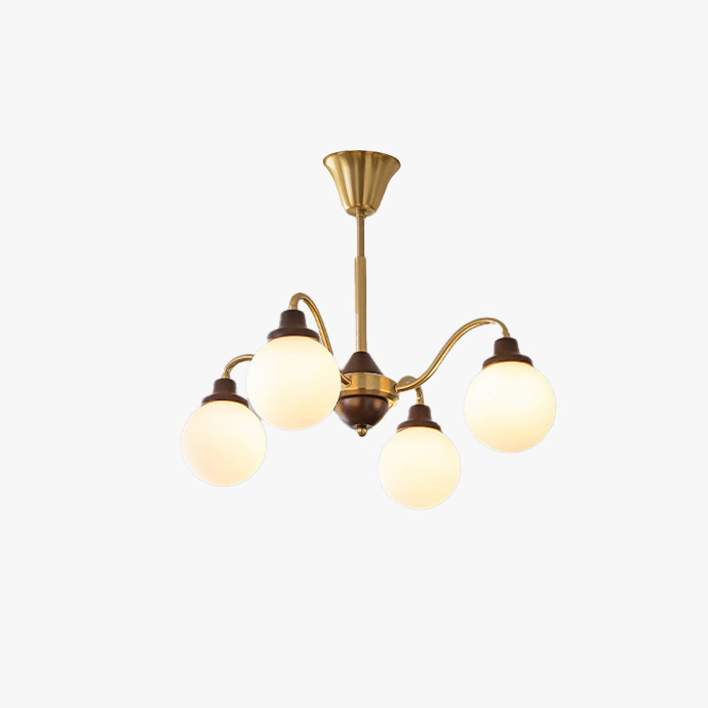 Valentina Français LED Lustre Chromé Or Salon/Chambre À Coucher - Neutralighting
