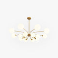 Valentina Moderne LED Lustre Chromé/Or Salon/Chambre À Coucher - Neutralighting