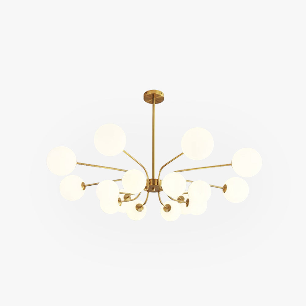 Valentina Moderne LED Lustre Chromé/Or Salon/Chambre À Coucher - Neutralighting