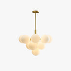 Valentina Nordique LED Lustre Cuivre Verre Salon/Chambre À Coucher - Neutralighting