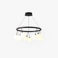 Valentina Nordique LED Lustre Noir Métal/Verre Salle À Manger/Chambre À Coucher - Neutralighting