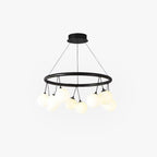 Valentina Nordique LED Lustre Noir Métal/Verre Salle À Manger/Chambre À Coucher - Neutralighting
