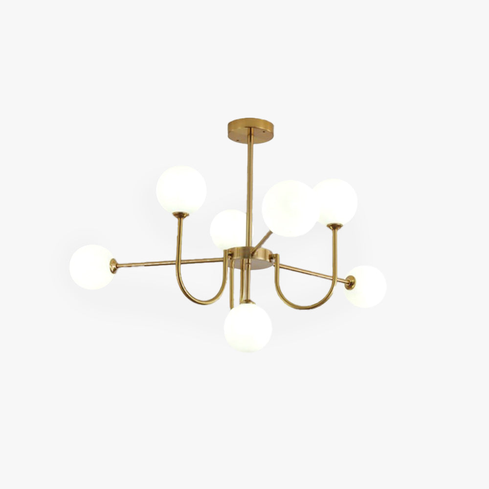 Valentina Moderne LED Lustre Or Verre Salle À Manger/Salon/Chambre À Coucher - Neutralighting