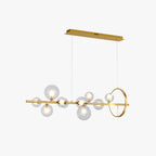 Valentina Moderne LED Lustre Or/Noir Verre Salon/Chambre À Coucher - Neutralighting