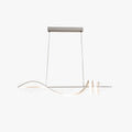 Arisha Style Géométrique Contemporain Linéaire Métal Suspension Blanc/Noir - Neutralighting