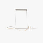 Arisha Style Géométrique Contemporain Linéaire Métal Suspension Blanc/Noir - Neutralighting