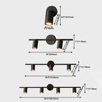 Griv Applique Murale Moderne à Spot Rotatif Cylindrique en Laiton - Neutralighting