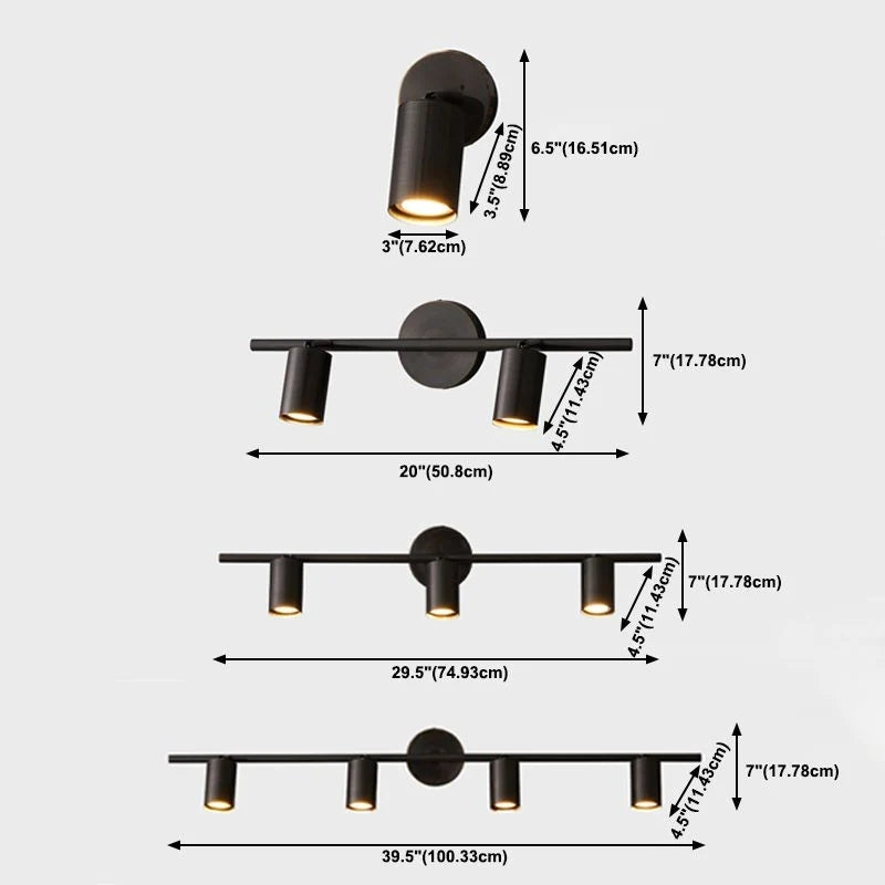 Griv Applique Murale Moderne à Spot Rotatif Cylindrique en Laiton - Neutralighting