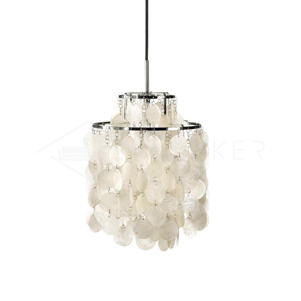 Lustra Suspension Lampe Anneau Rond en Coquillage - Neutralighting