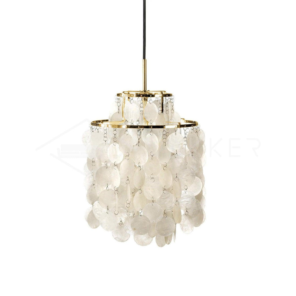 Lustra Suspension Lampe Anneau Rond en Coquillage - Neutralighting