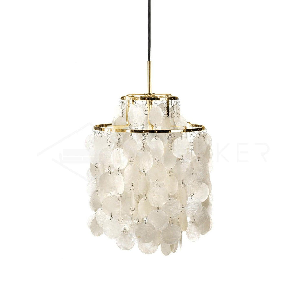 Lustra Suspension Lampe Anneau Rond en Coquillage - Neutralighting