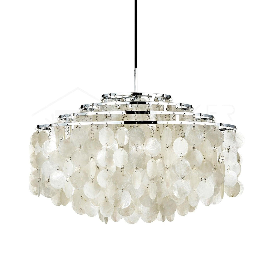 Lustra Suspension Lampe Anneau Rond en Coquillage - Neutralighting