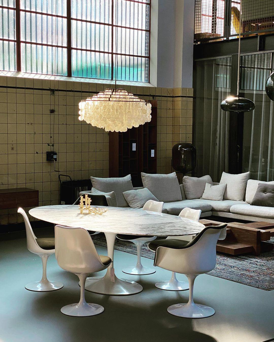 Lustra Suspension Lampe Anneau Rond en Coquillage - Neutralighting