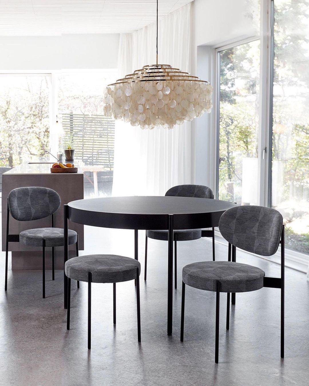 Lustra Suspension Lampe Anneau Rond en Coquillage - Neutralighting